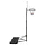 basketballstativ med plade 256-361 cm polycarbonat transparent