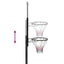 basketballstativ med plade 256-361 cm polycarbonat transparent