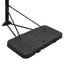 basketballstativ med plade 256-361 cm polycarbonat transparent