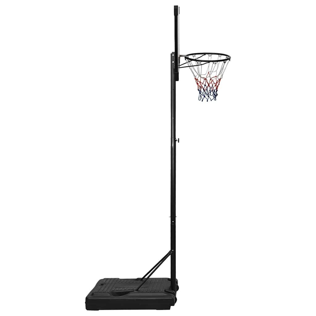 basketballstativ med plade 235-305 cm polycarbonat transparent