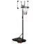 basketballstativ med plade 216-250 cm polycarbonat transparent