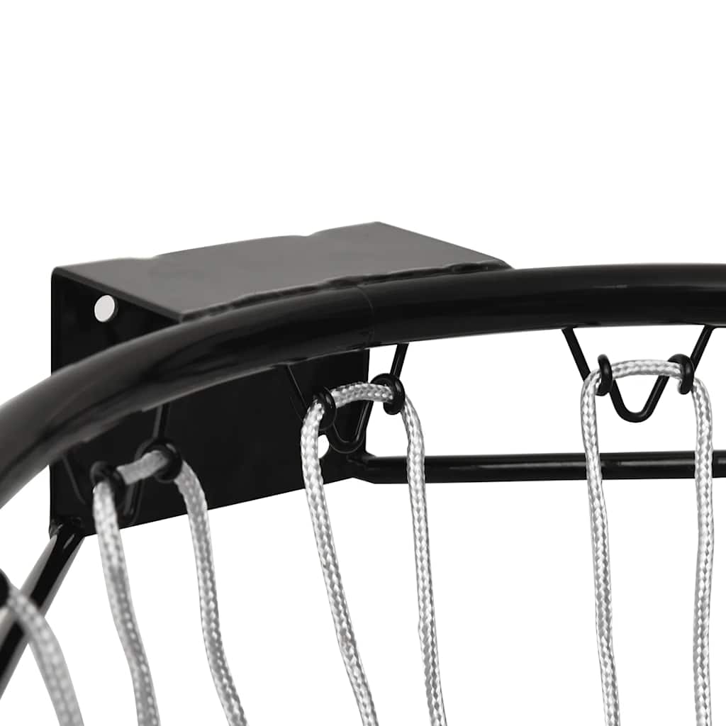 basketkurv 39 cm stål sort