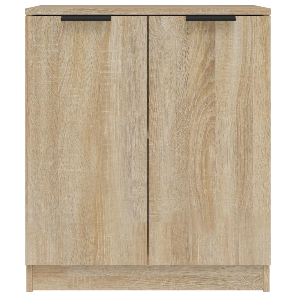 skænke 2 stk. 60x30x70 cm konstrueret træ sonoma-eg