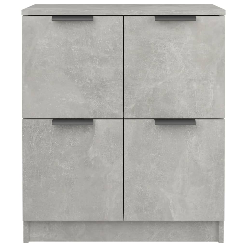 skænke 2 stk. 60x30x70 cm konstrueret træ betongrå
