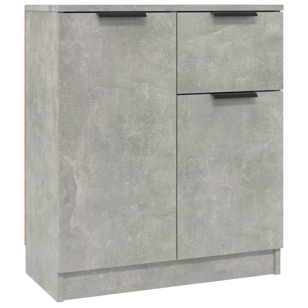 skænke 2 stk. 60x30x70 cm konstrueret træ betongrå