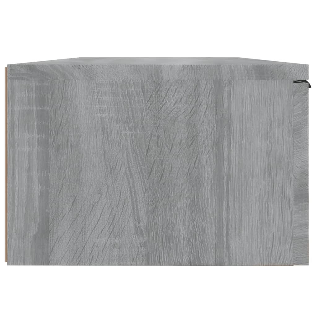 vægskabe 2 stk. 68x30x20 cm konstrueret træ grå sonoma-eg