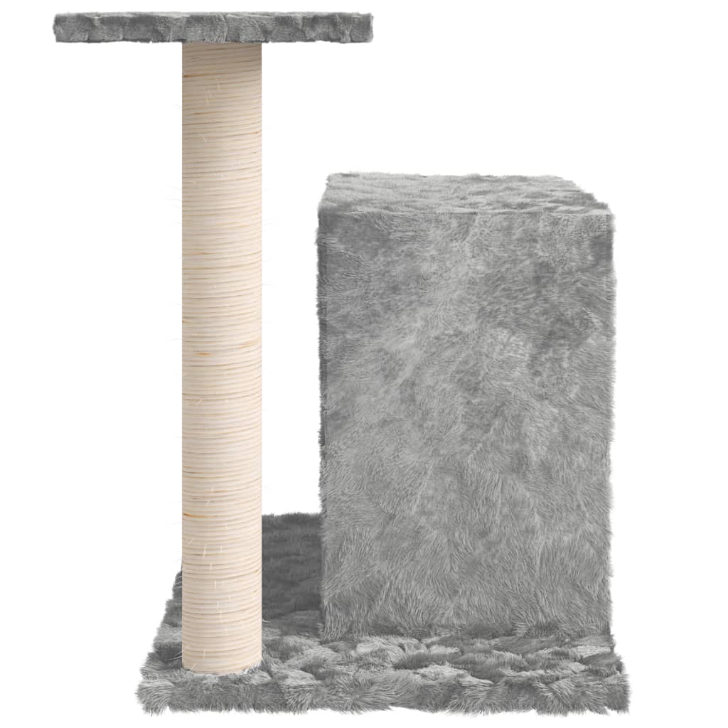 kradsetræ med sisalstolpe 51 cm lysegrå