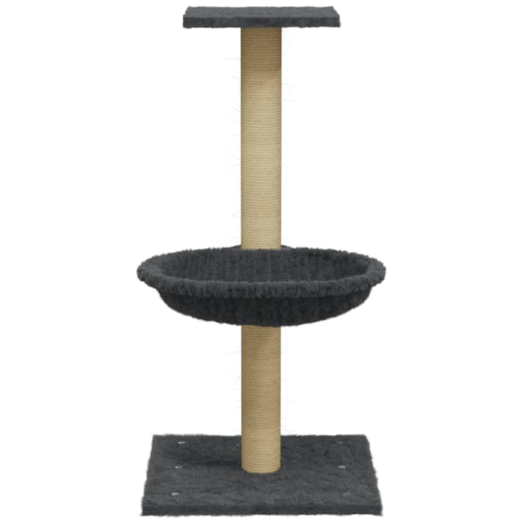 kradsetræ med sisalkradsestolpe 74 cm mørkegrå