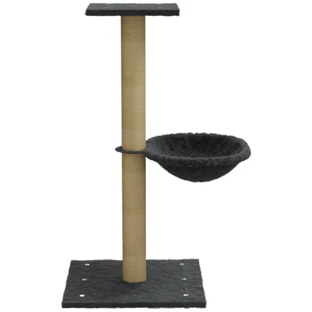 kradsetræ med sisalkradsestolpe 74 cm mørkegrå