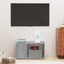 tv-bord 60x24x32 cm konstrueret træ grå sonoma-eg