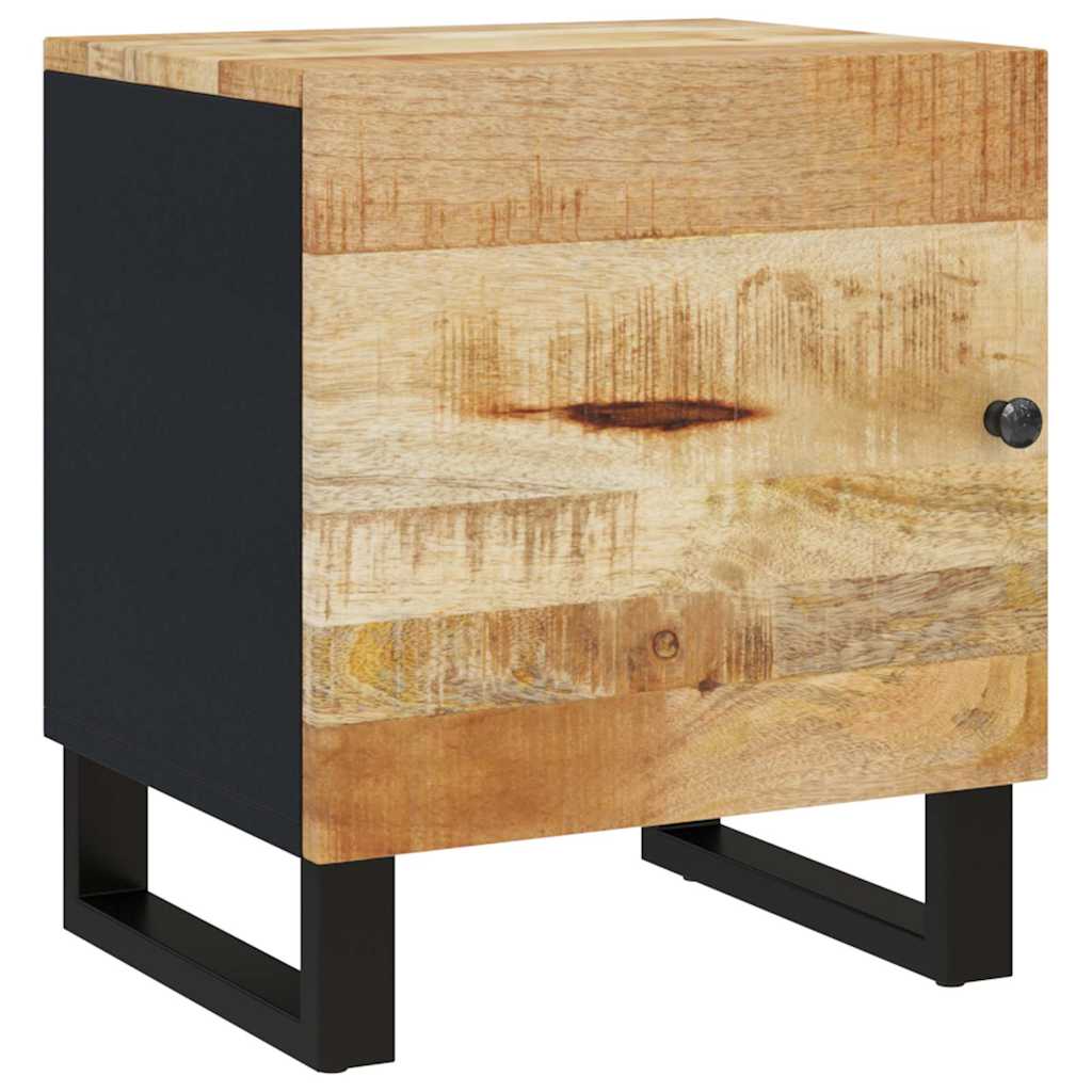 sengebord 40x33x46 cm massivt mangotræ