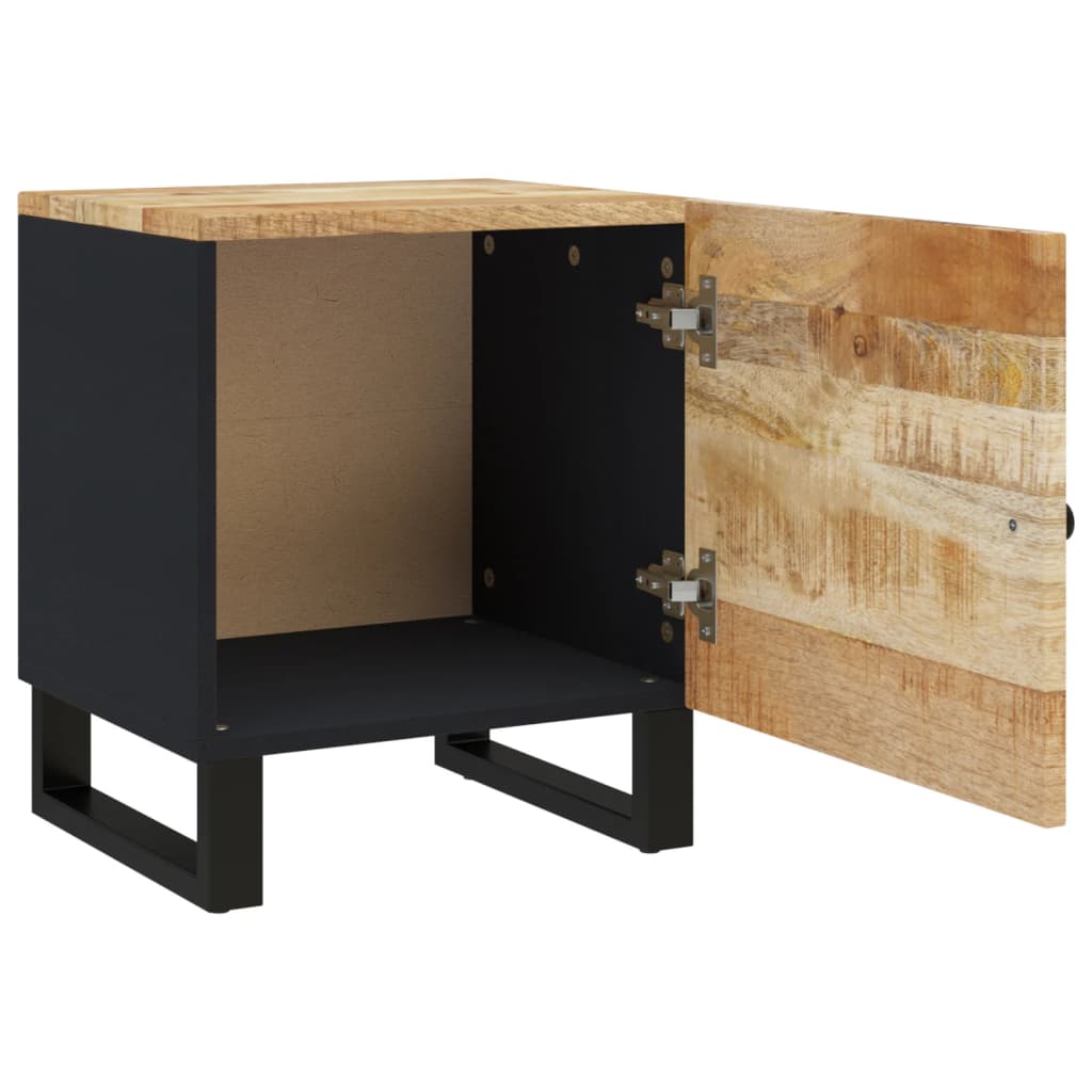 sengebord 40x33x46 cm massivt mangotræ