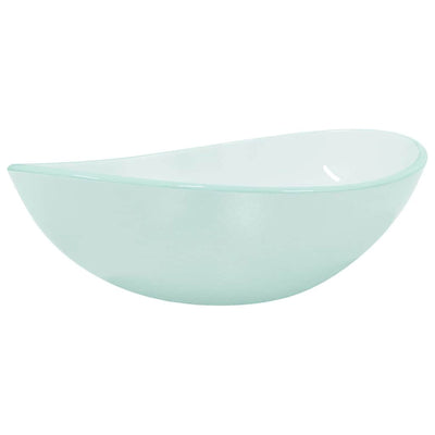 håndvask 54,5x35x15,5 cm hærdet glas matteret