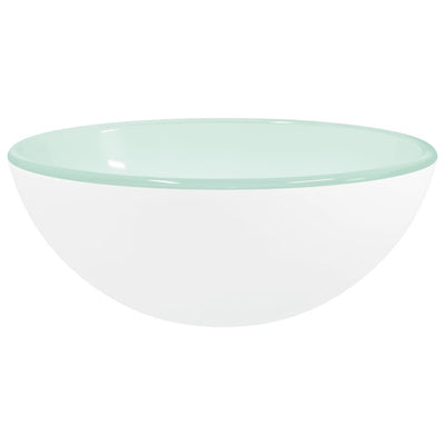håndvask 30x12 cm hærdet glas hvid