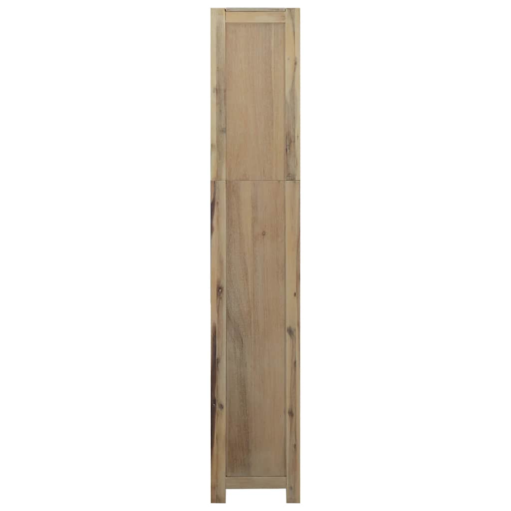 bogreol med 6 hylder 80x30x170 cm massivt akacietræ