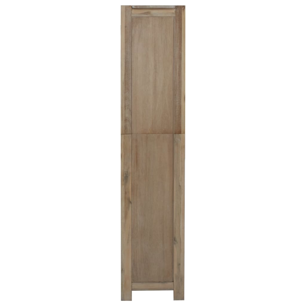 bogreol med 5 hylder 80x30x140 cm massivt akacietræ