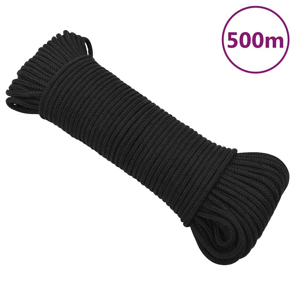 tovværk til båd 3 mm 500 m polypropylen sort