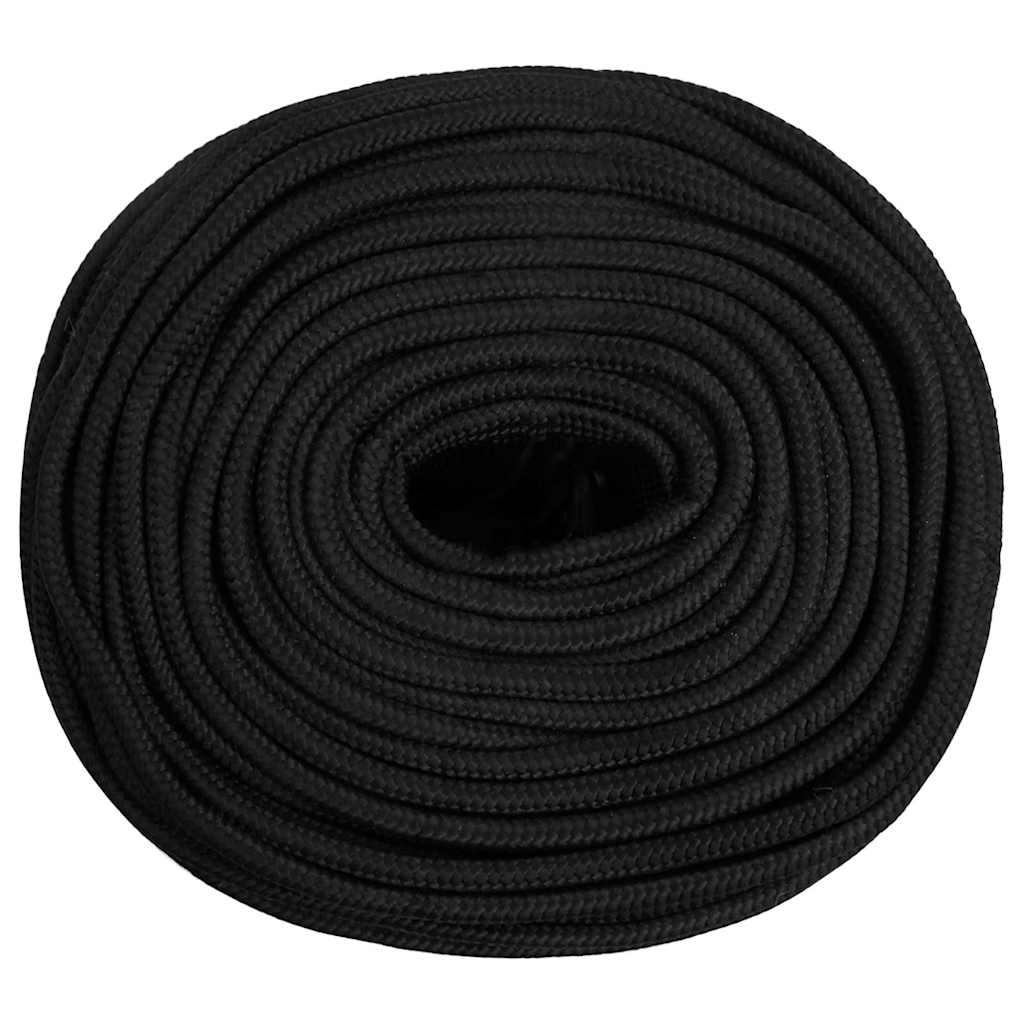 tovværk til båd 6 mm 50 m polypropylen sort