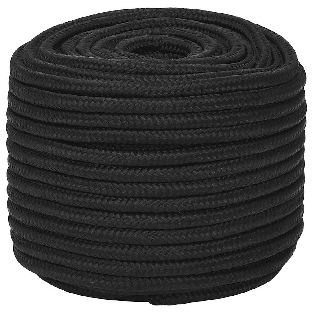 tovværk til båd 12 mm 25 m polypropylen sort