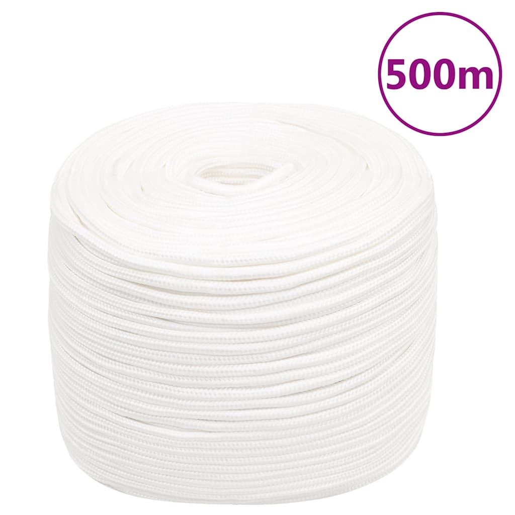 tovværk til båd 6 mm 500 m polypropylen hvid