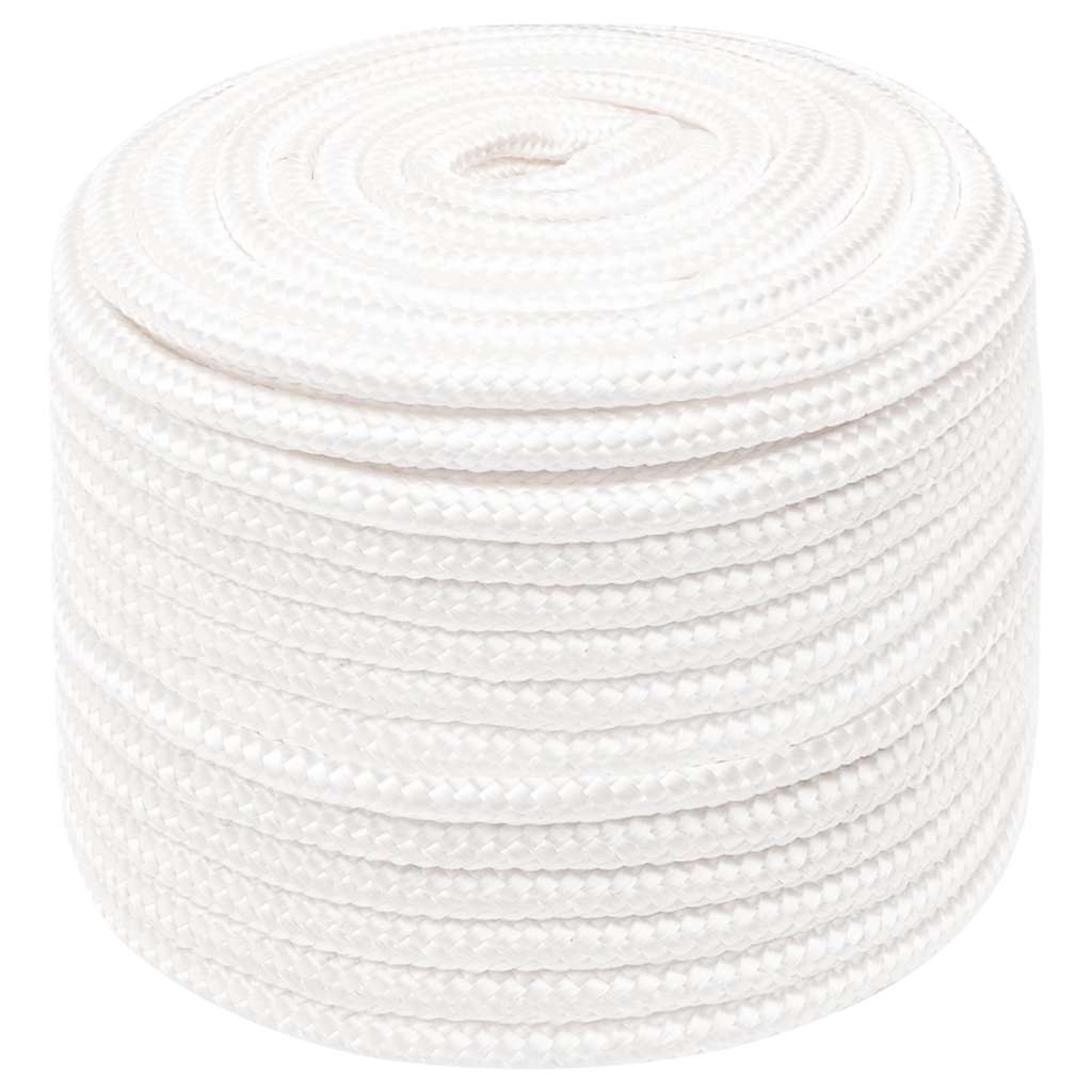 tovværk til båd 12 mm 25 m polypropylen hvid