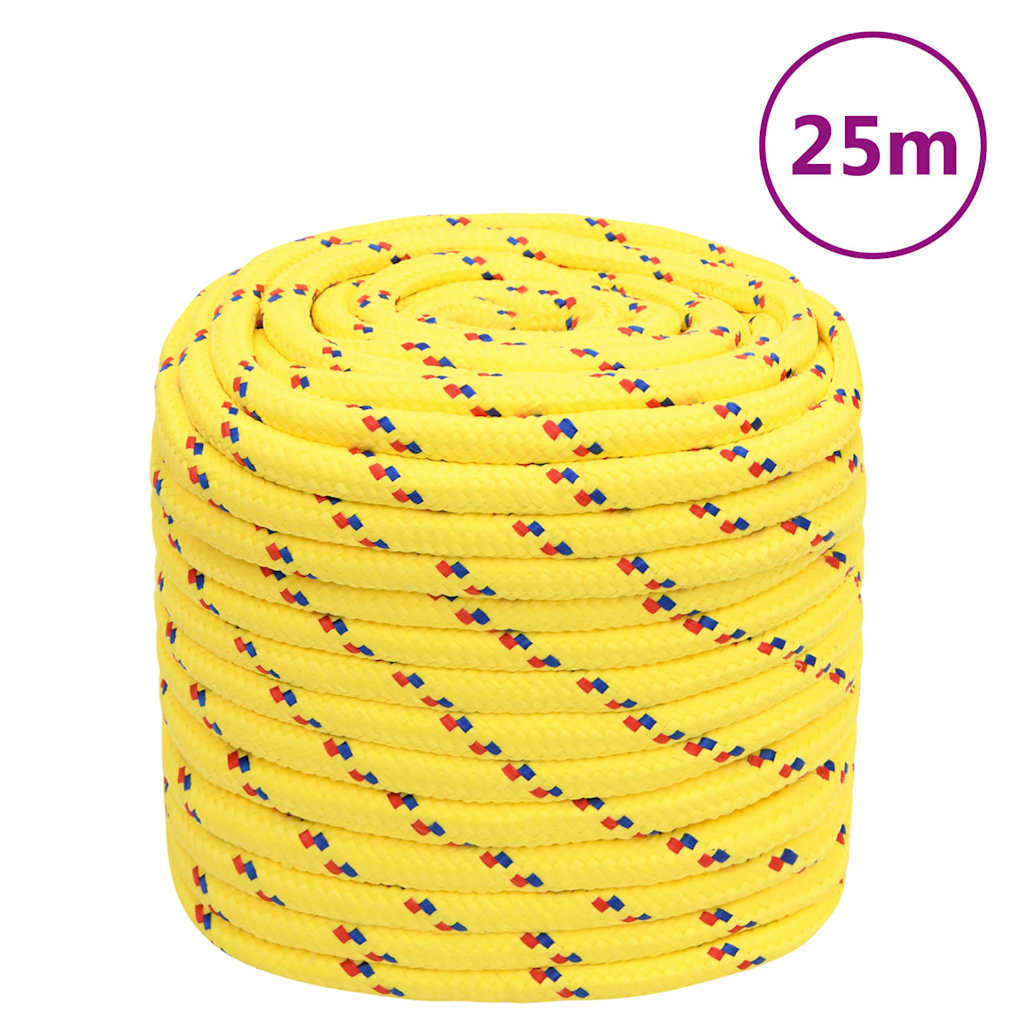 tovværk til båd 18 mm 25 m polypropylen gul