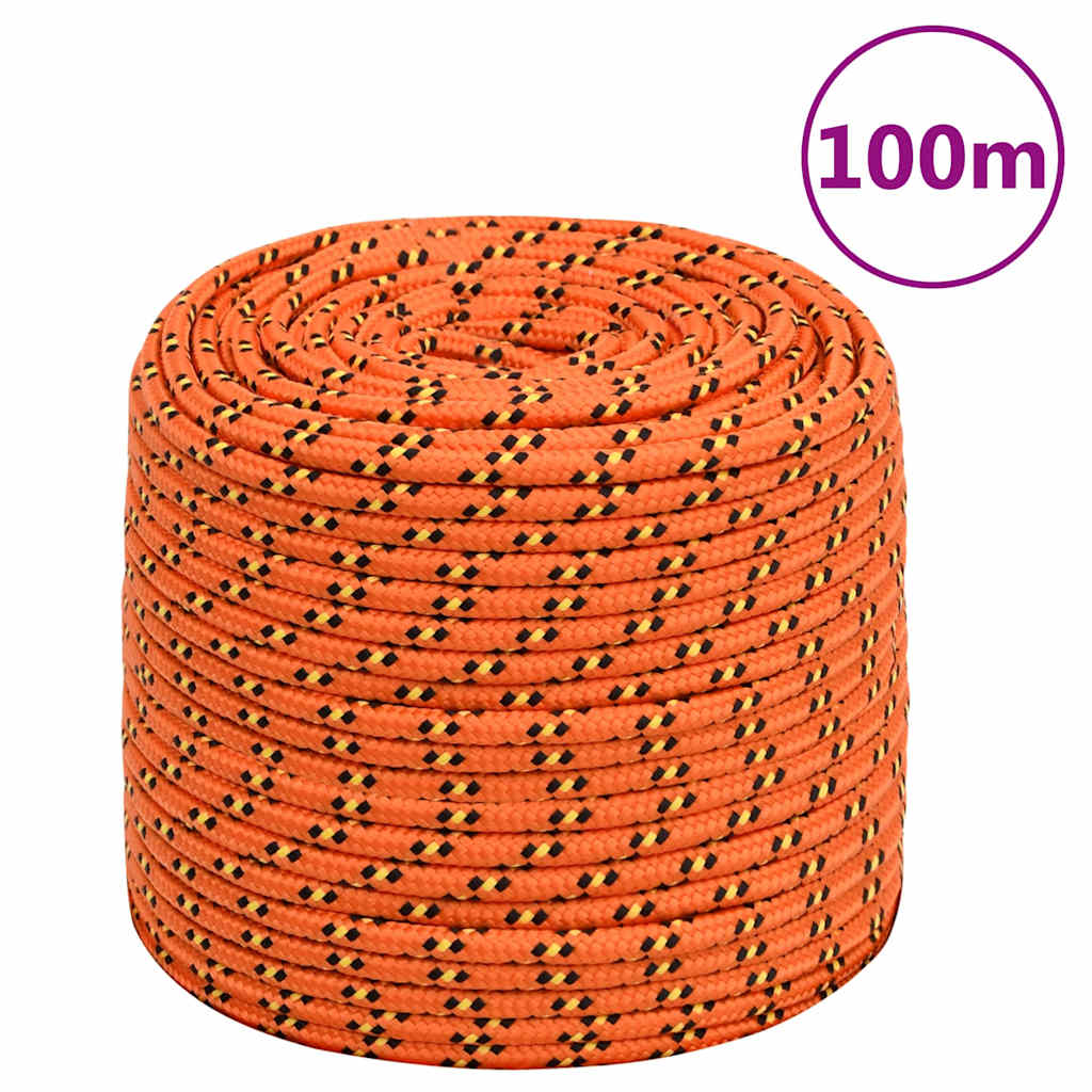 tovværk til båd 6 mm 100 m polypropylen orange