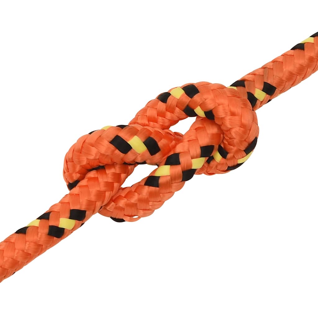 tovværk til båd 14 mm 25 m polypropylen orange