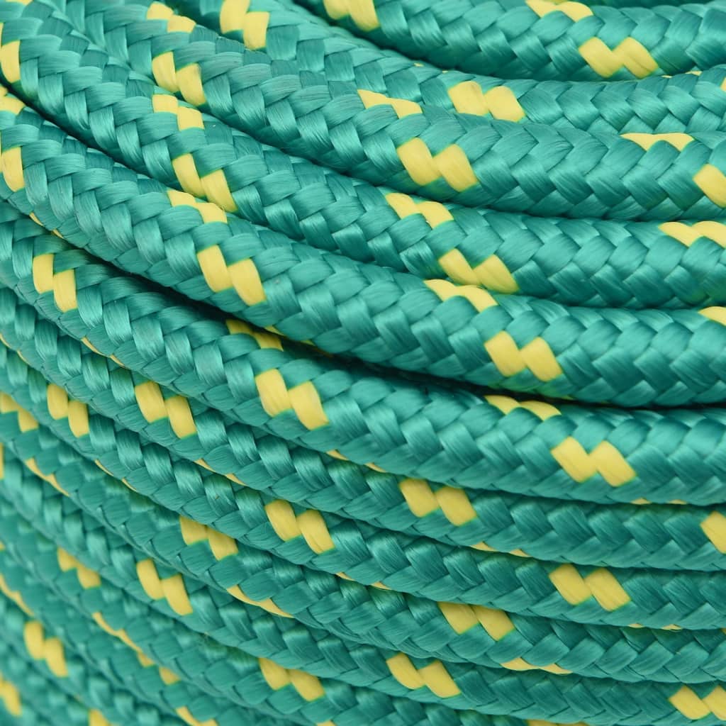 tovværk til båd 12 mm 25 m polypropylen grøn