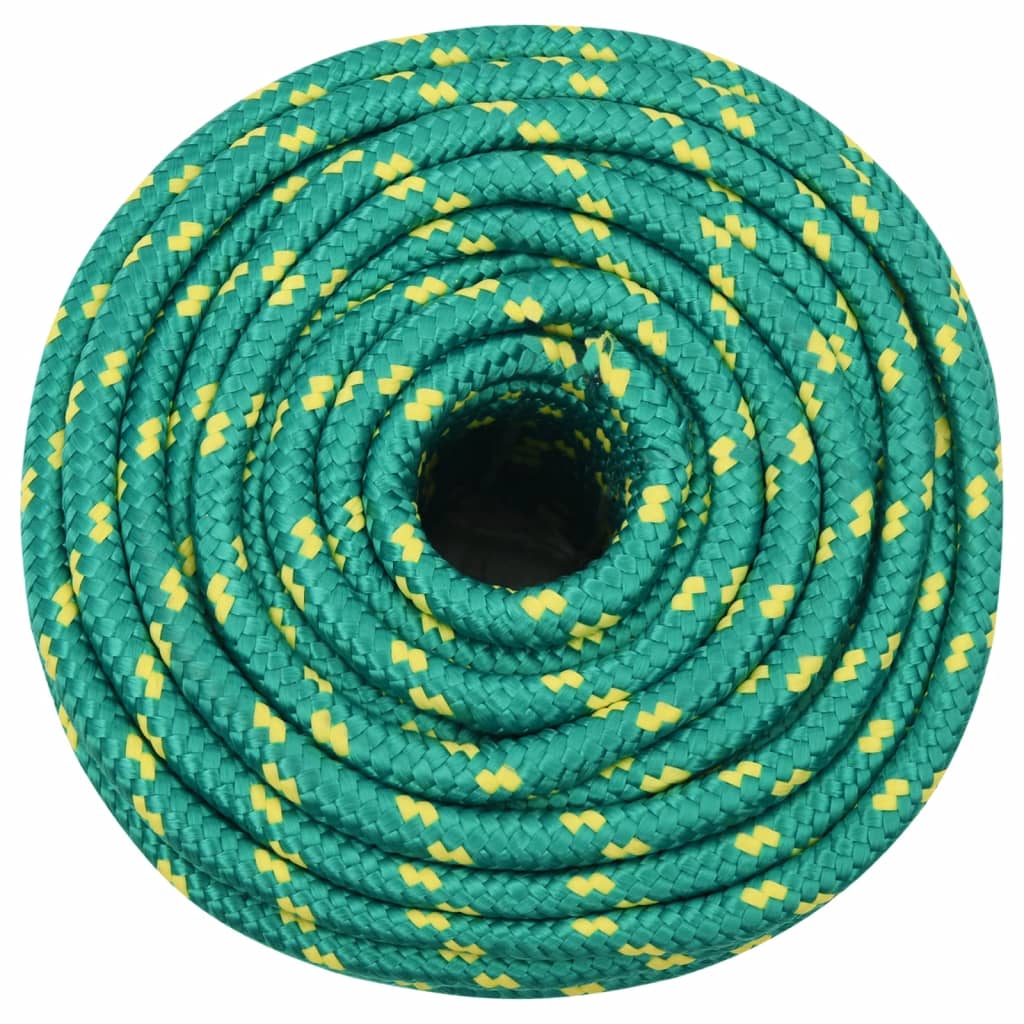 tovværk til båd 12 mm 100 m polypropylen grøn