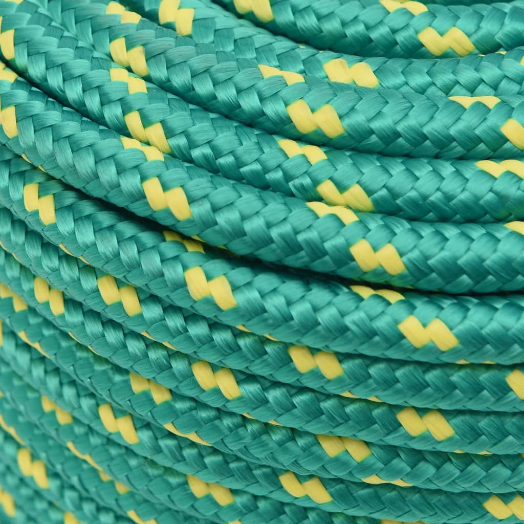 tovværk til båd 12 mm 250 m polypropylen grøn