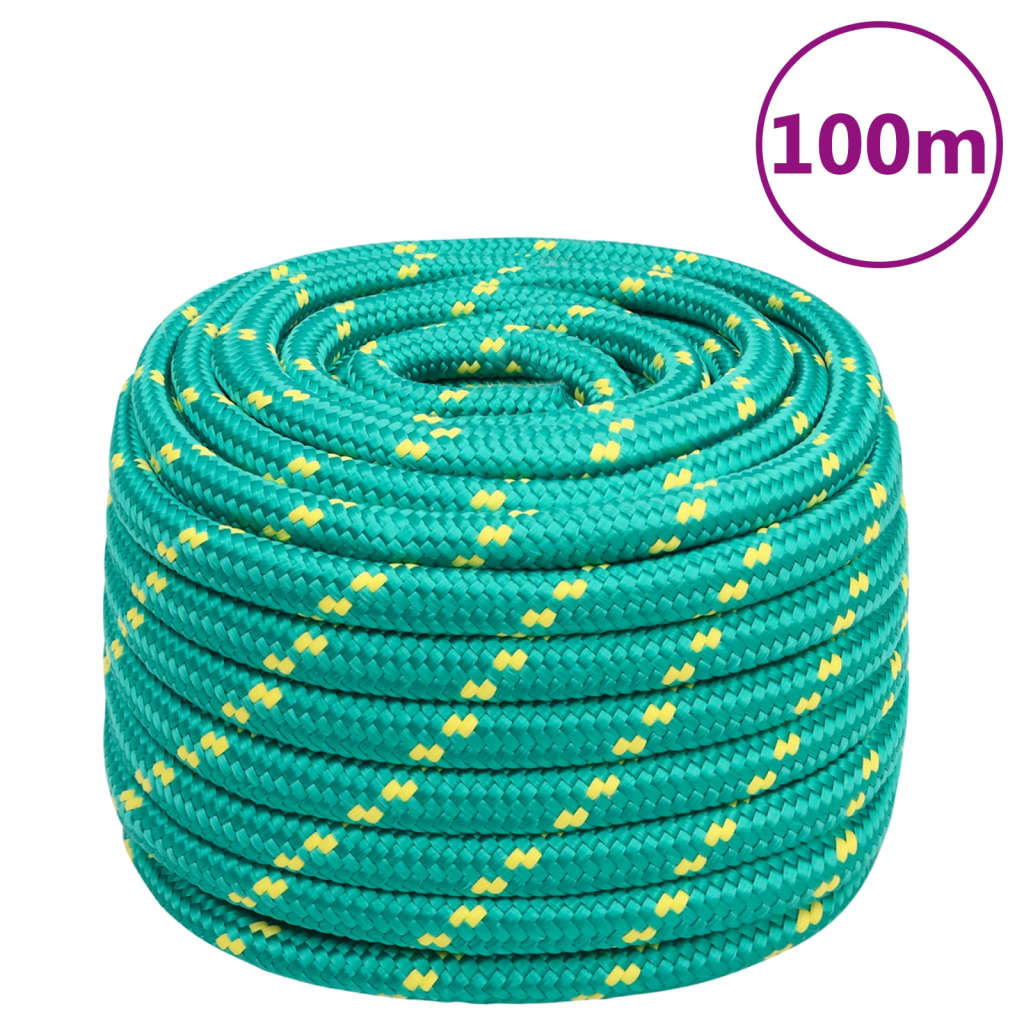 tovværk til båd 20 mm 100 m polypropylen grøn
