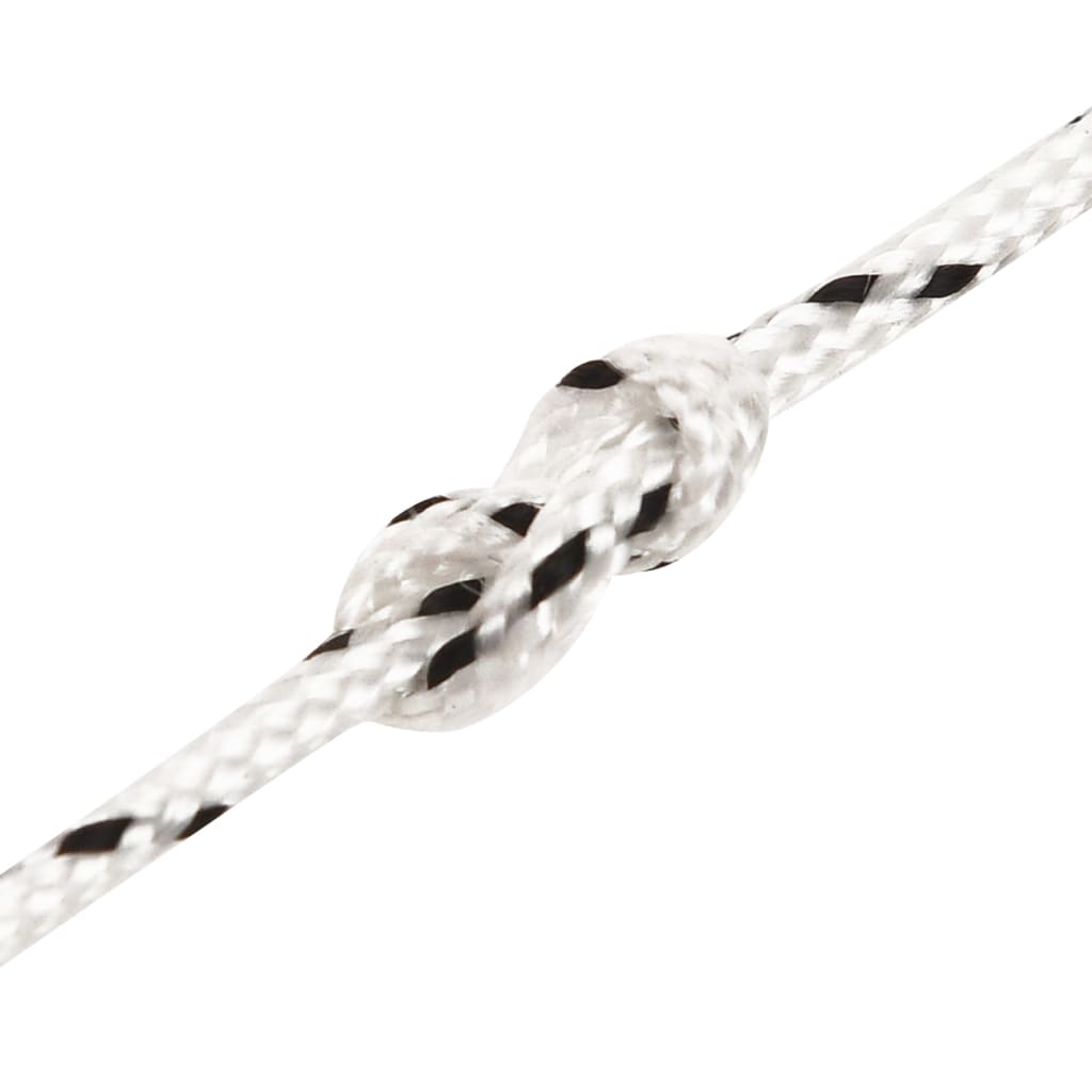 flettet tovværk 2 mm x 50 m polyester hvid