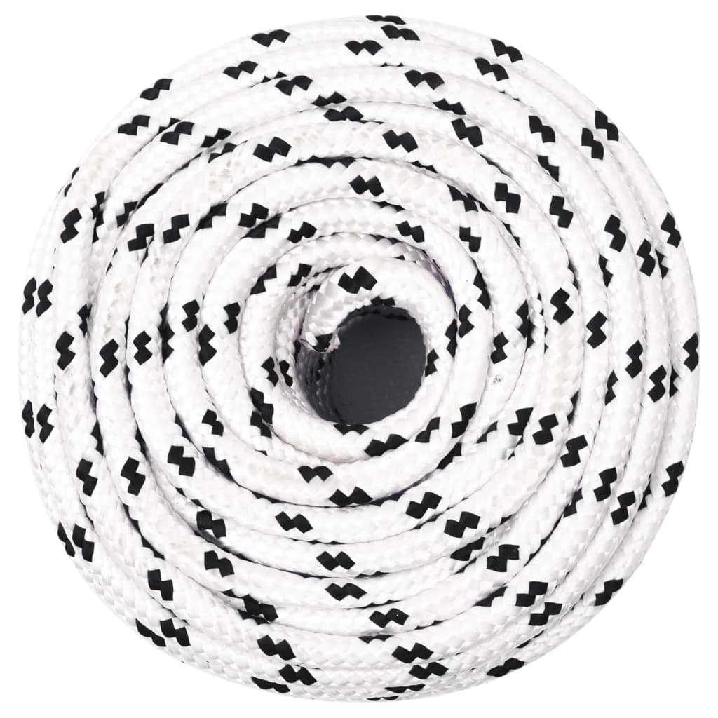 arbejdsreb 10 mm 100 m polyester hvid