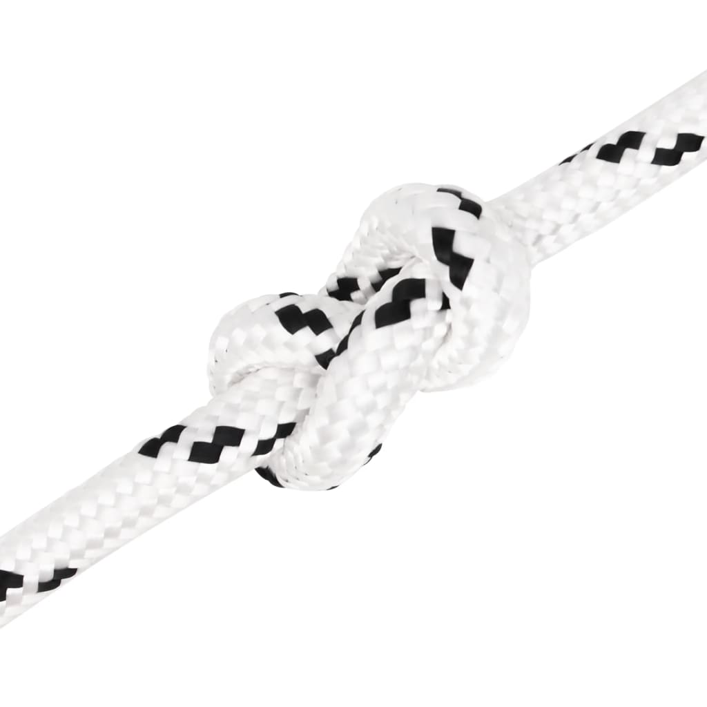 flettet tovværk 14 mm x 250 m polyester hvid