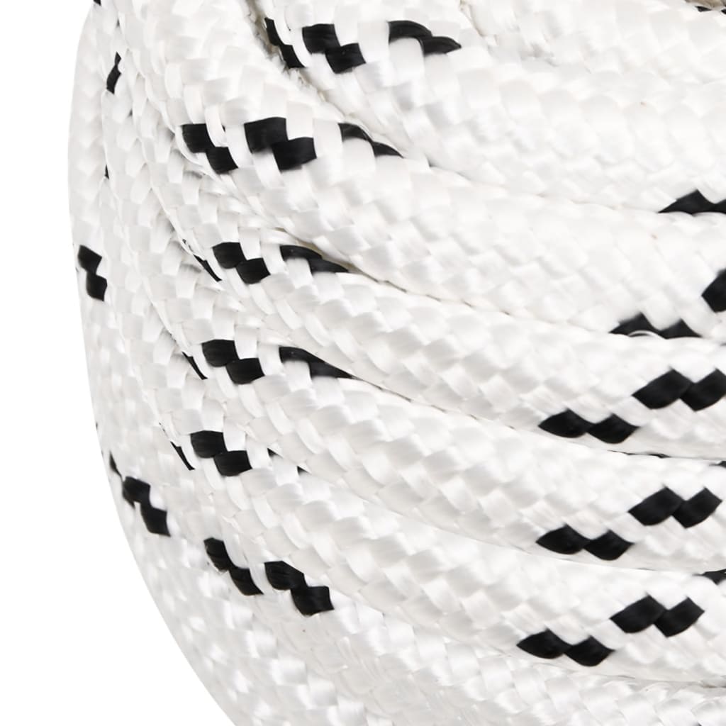 arbejdsreb 20 mm 25 m polyester hvid