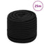 arbejdsreb 16 mm 25 m polyester sort