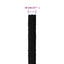 arbejdsreb 18 mm 50 m polyester sort