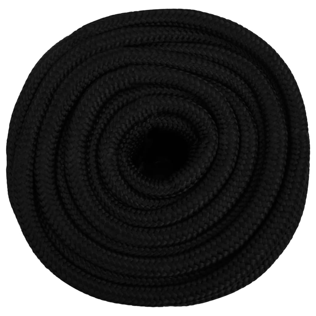 arbejdsreb 18 mm 100 m polyester sort