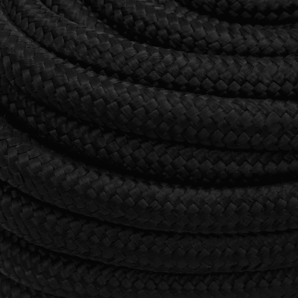 arbejdsreb 20 mm 50 m polyester sort