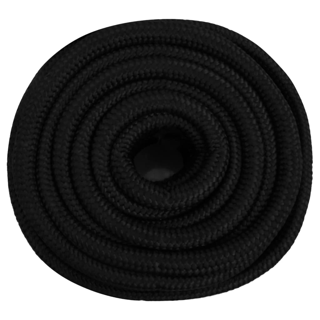 arbejdsreb 25 mm 25 m polyester sort