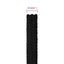 arbejdsreb 25 mm 25 m polyester sort