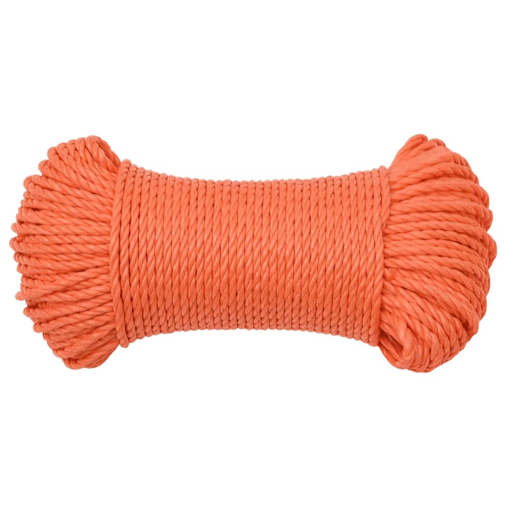 arbejdsreb 3 mm 50 m polypropylen orange