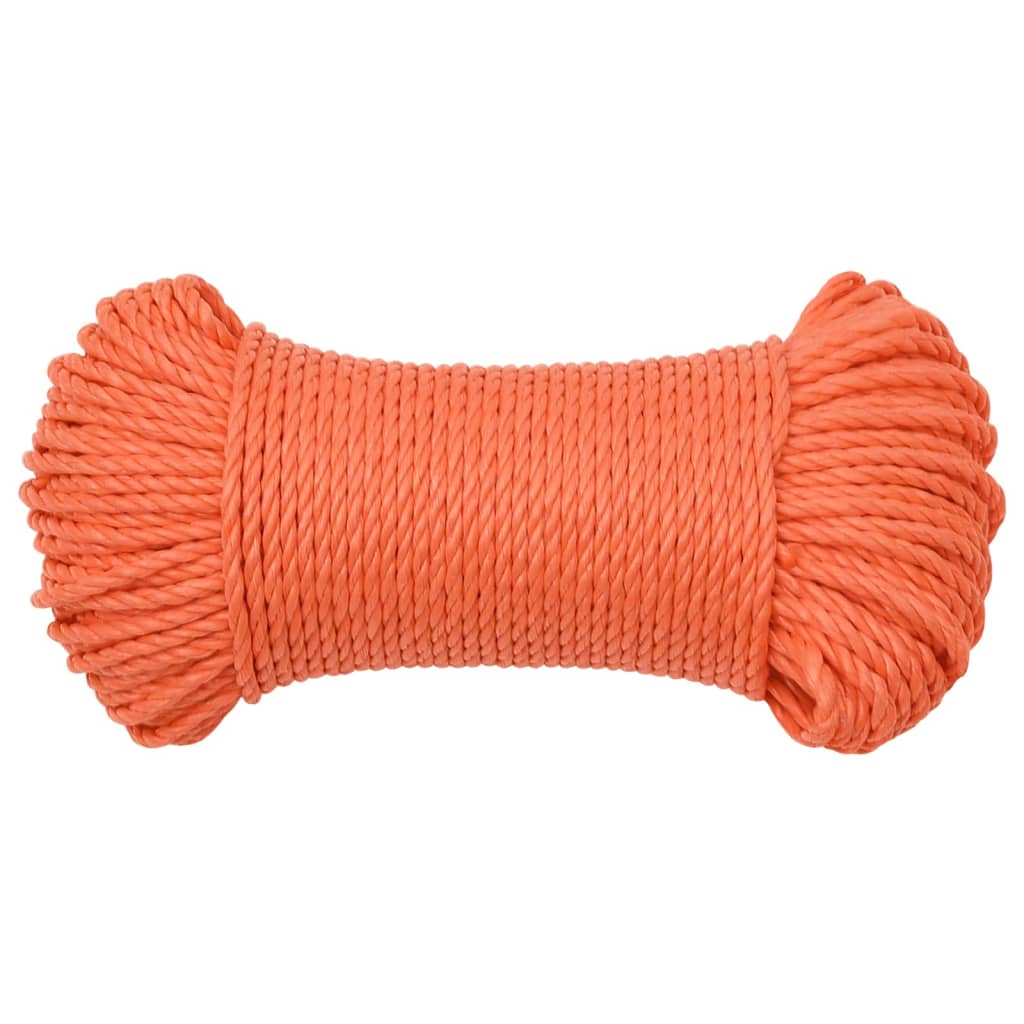 arbejdsreb 3 mm 10 m polypropylen orange