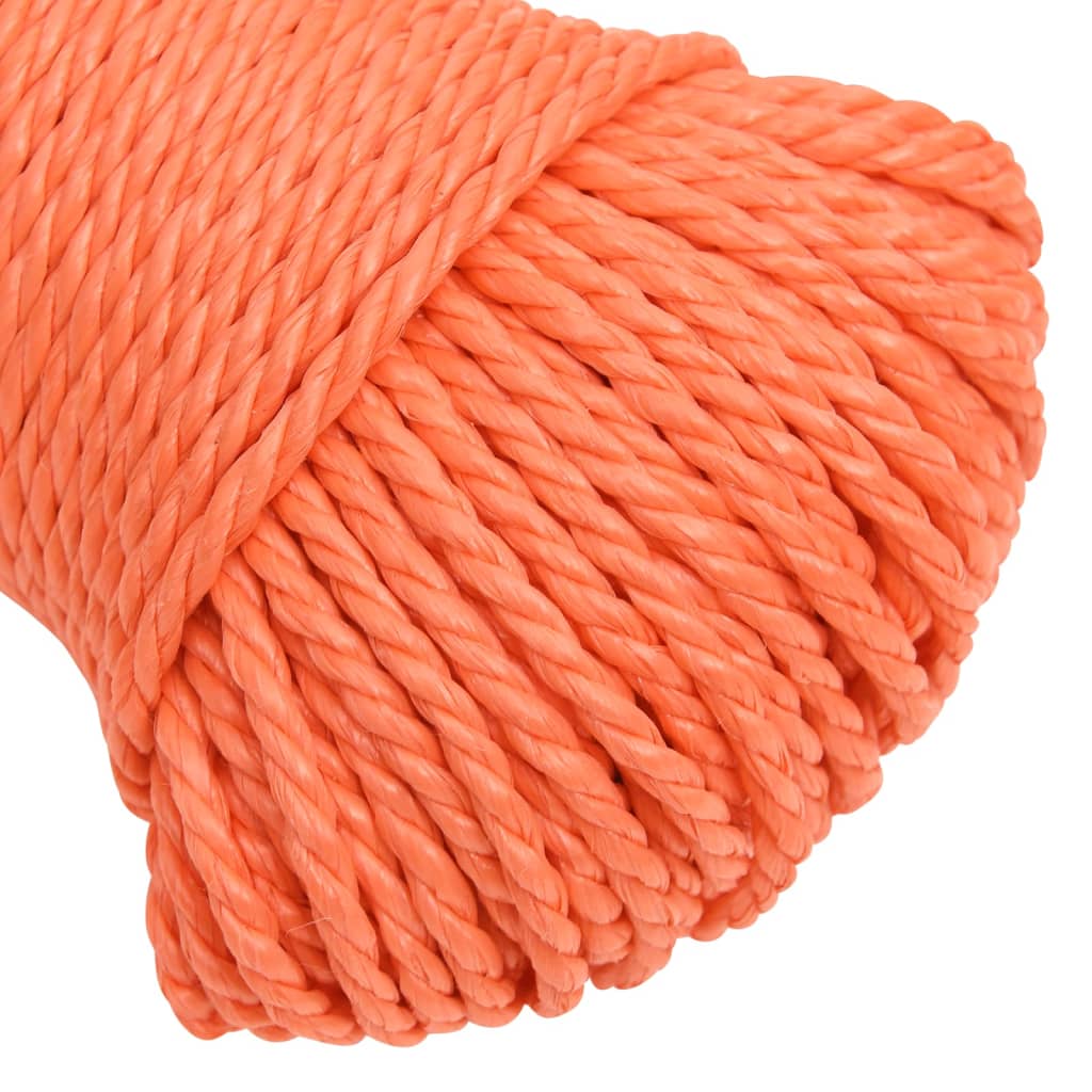 arbejdsreb 3 mm 250 m polypropylen orange