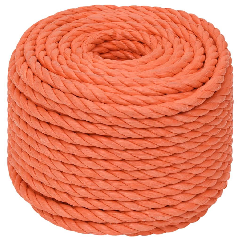arbejdsreb 12 mm 25 m polypropylen orange