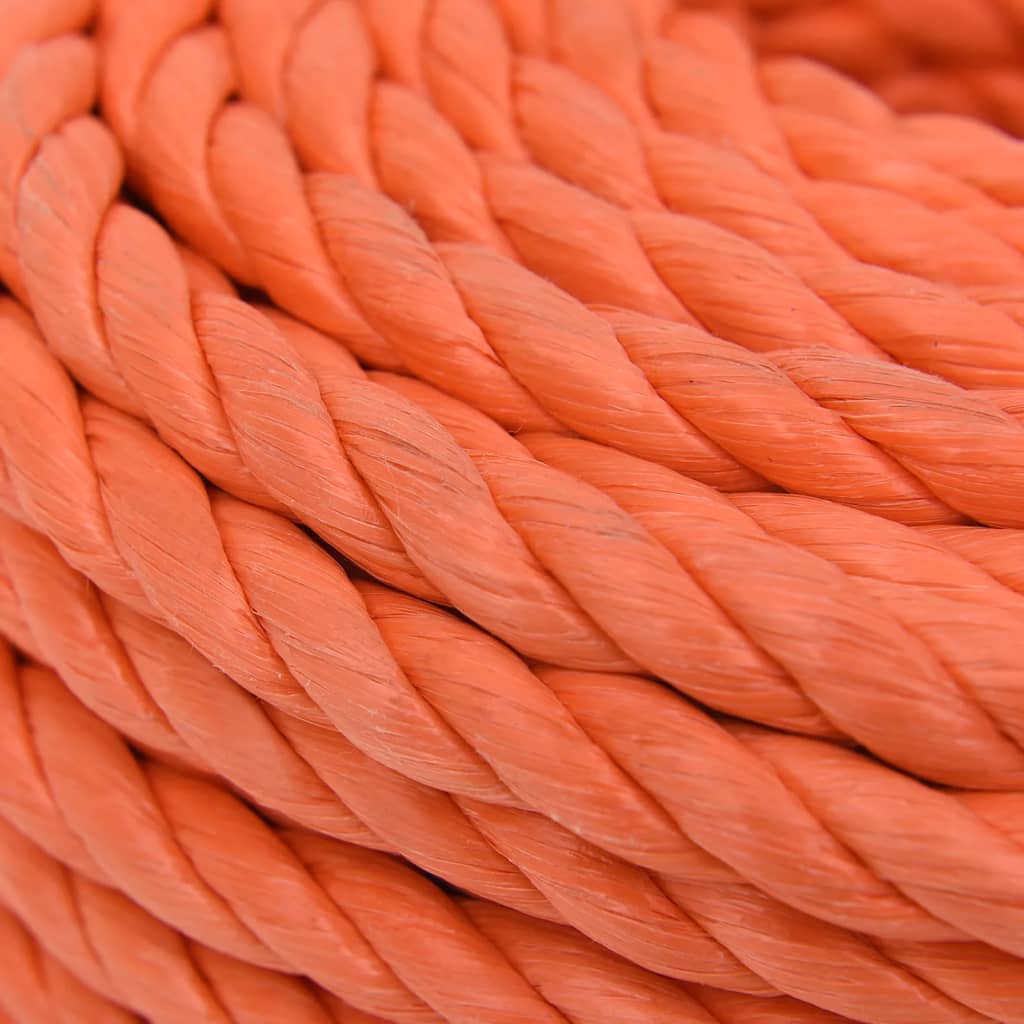 arbejdsreb 12 mm 25 m polypropylen orange