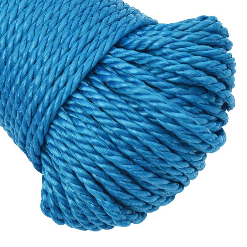 arbejdsreb 3 mm 50 m polypropylen blå