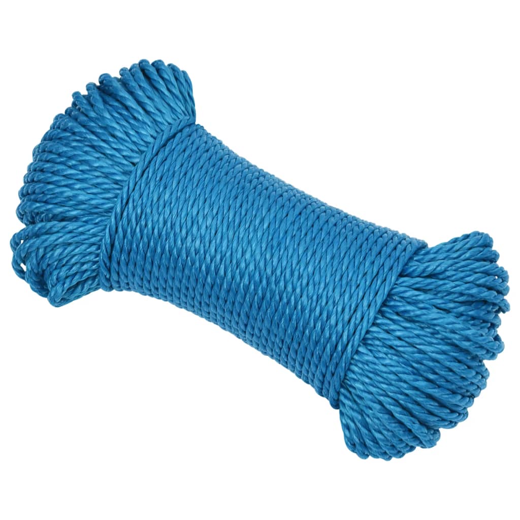 arbejdsreb 3 mm 250 m polypropylen blå
