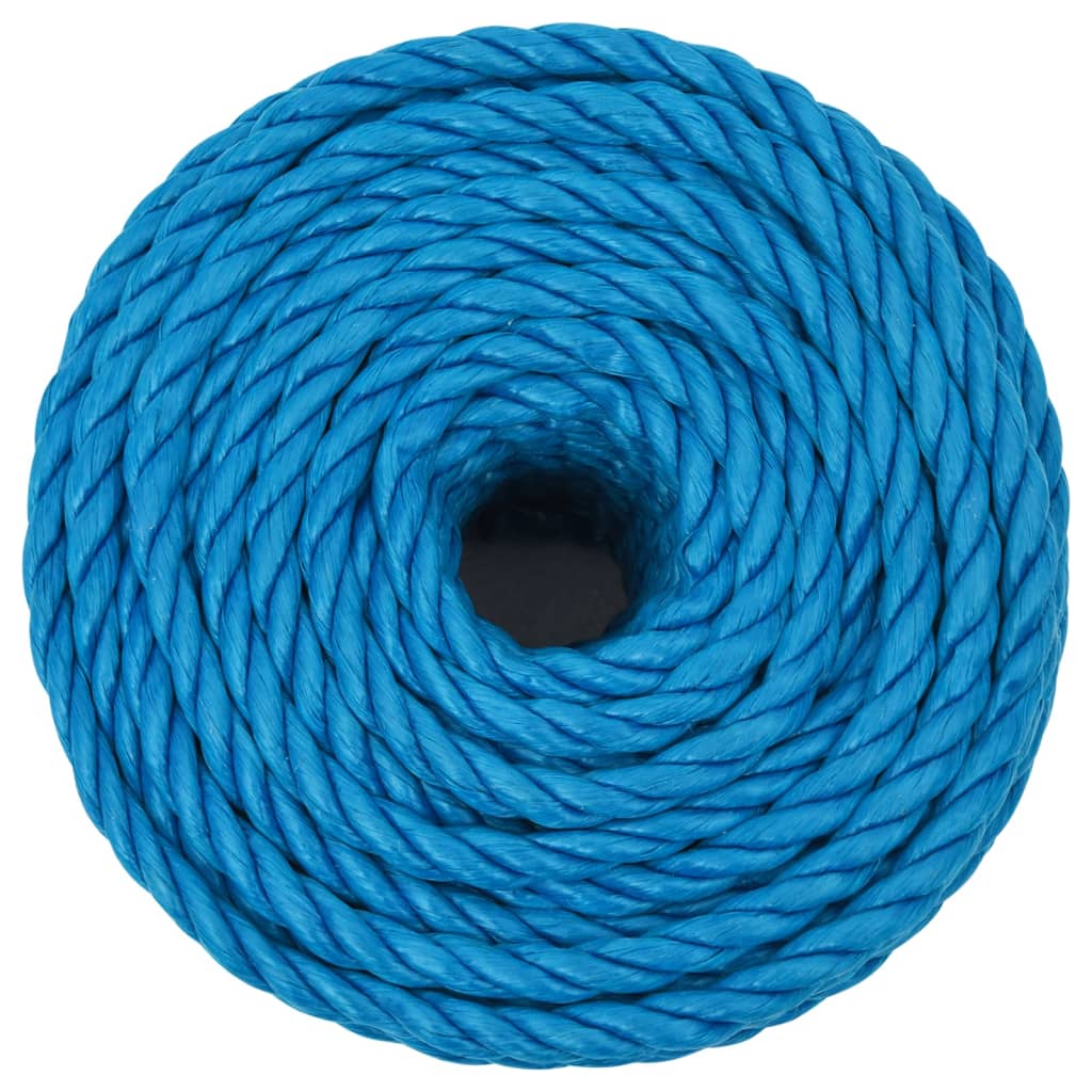arbejdsreb 12 mm 50 m polypropylen blå